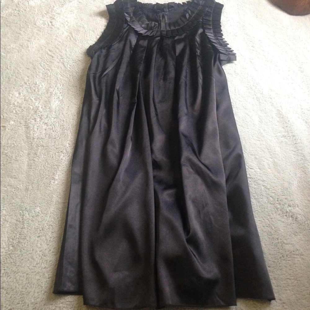 Wish Collection Ruffled Sleeveless Black Dress